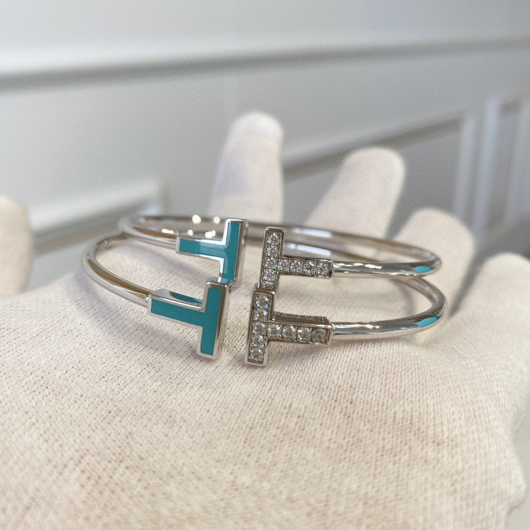 [Renovia Jewelry]T BRACELET 1.8MM TURQUOISE DIAMOND