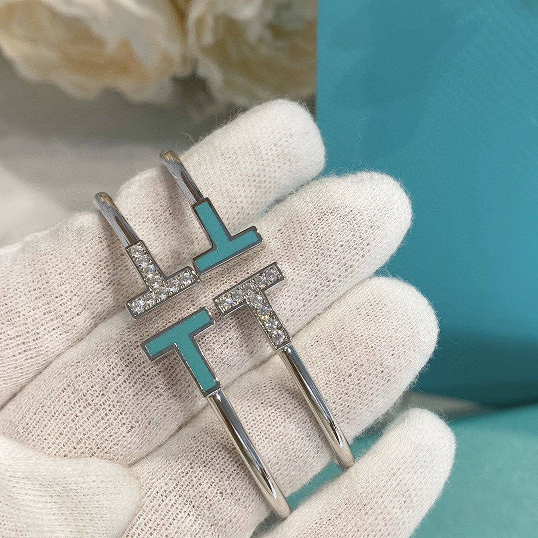 [Renovia Jewelry]T BRACELET 1.8MM TURQUOISE DIAMOND