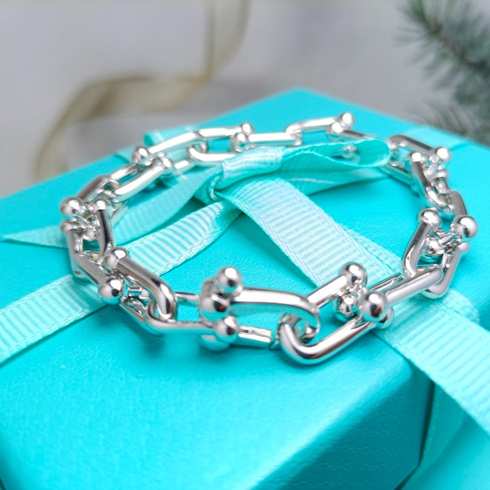 [Renovia Jewelry]HARDWEAR BRACELET PINK GOLD AND SILVER