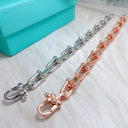 [Renovia Jewelry]HARDWEAR BRACELET PINK GOLD AND SILVER