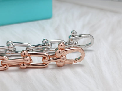 [Renovia Jewelry]HARDWEAR BRACELET PINK GOLD AND SILVER