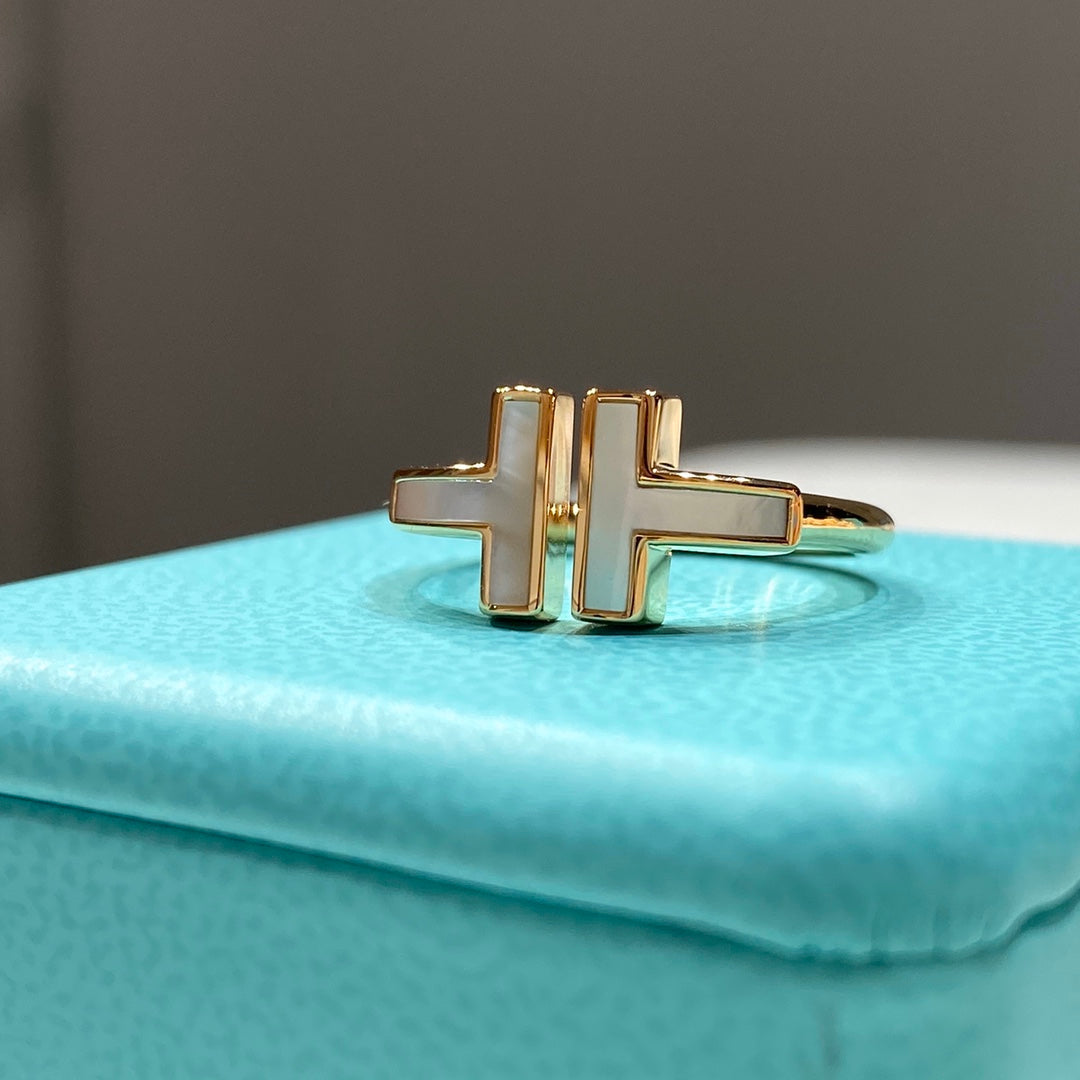 [Renovia Jewelry] WIRE MOP RING PINK GOLD