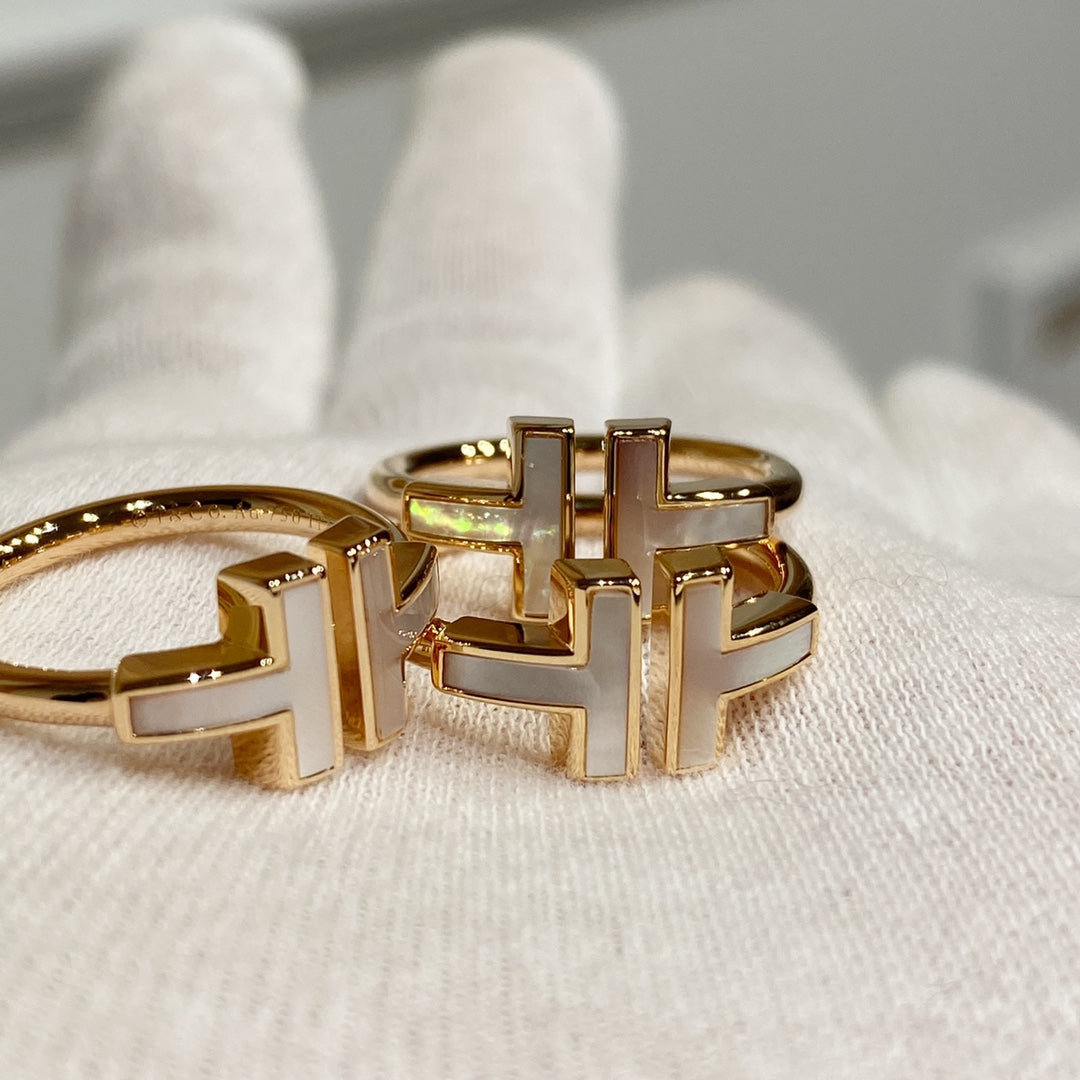 [Renovia Jewelry] WIRE MOP RING PINK GOLD