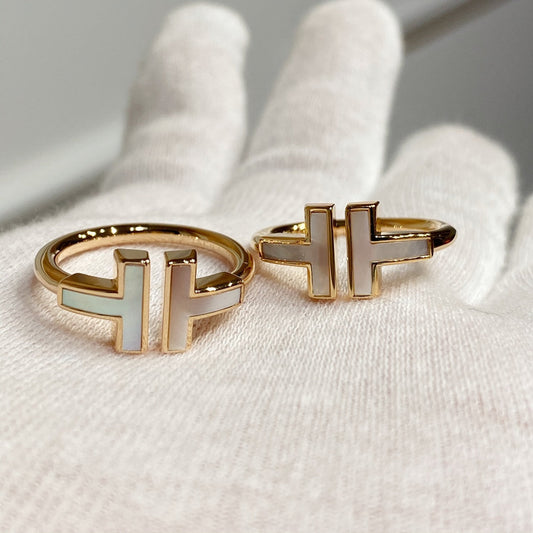 [Renovia Jewelry] WIRE MOP RING PINK GOLD
