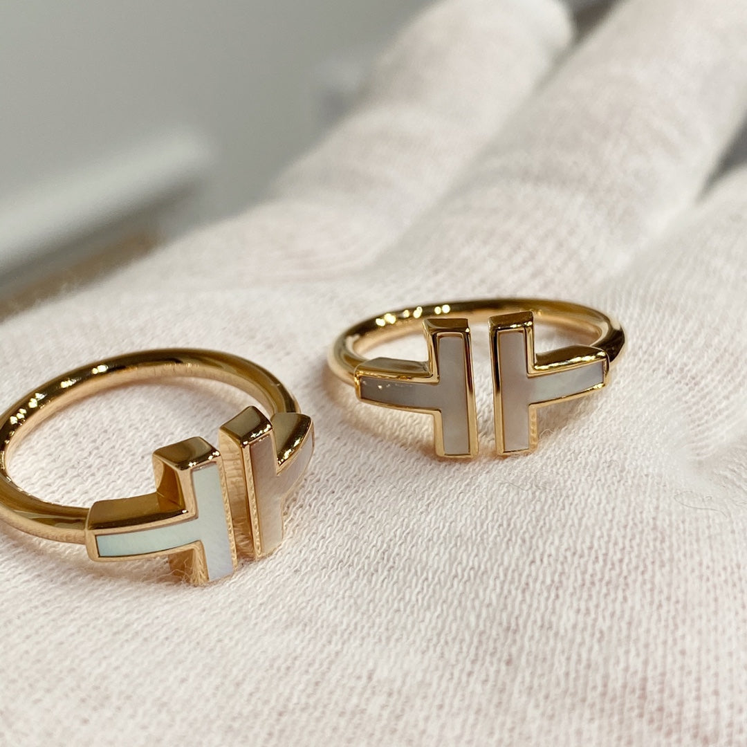 [Renovia Jewelry] WIRE MOP RING PINK GOLD
