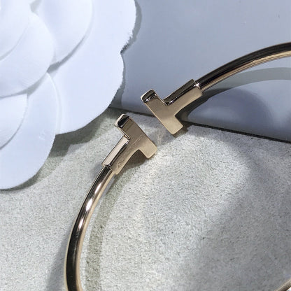 [Renovia Jewelry]T BRACELET PINK GOLD 1.8MM DIAMOND