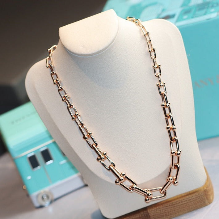 [Renovia Jewelry]HARDWEAR LINK GOLD NECKLACE