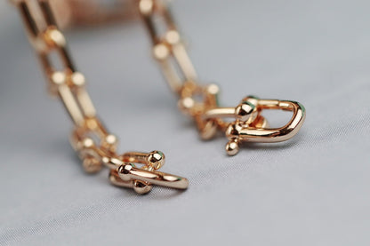 [Renovia Jewelry]HARDWEAR LINK GOLD NECKLACE