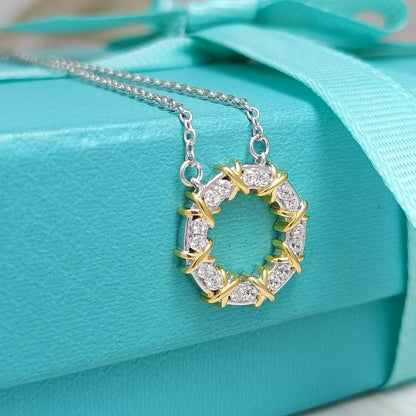 [Renovia Jewelry]SIXTEEN STONE NECKLACE GOLD