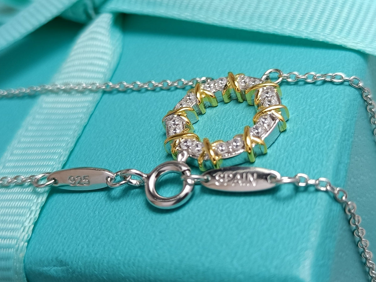[Renovia Jewelry]SIXTEEN STONE NECKLACE GOLD