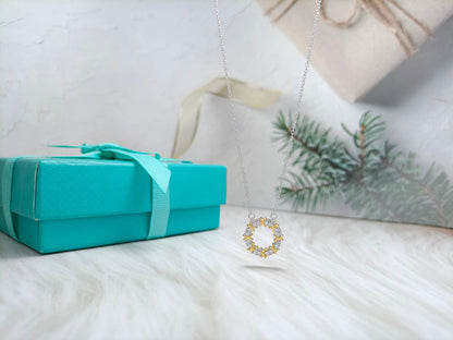 [Renovia Jewelry]SIXTEEN STONE NECKLACE GOLD