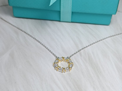 [Renovia Jewelry]SIXTEEN STONE NECKLACE GOLD