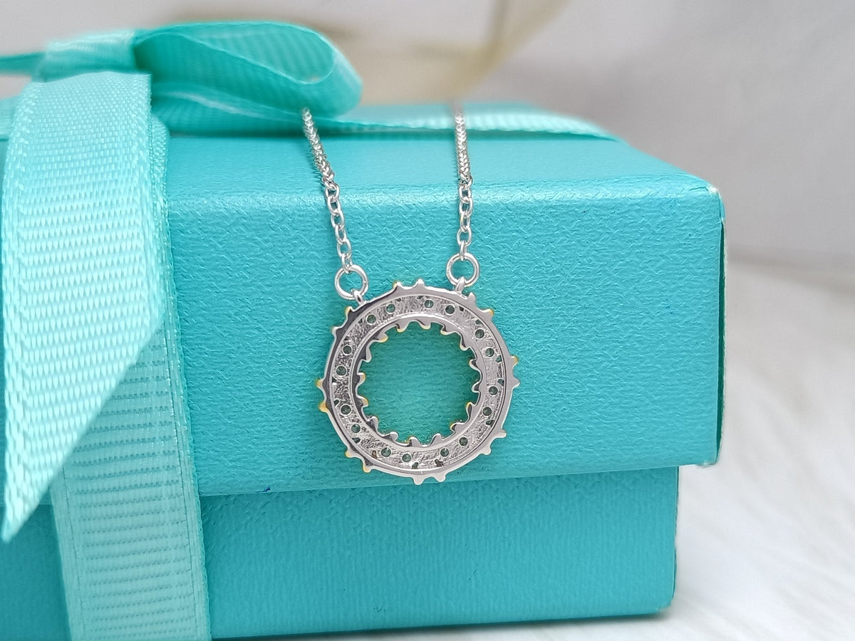[Renovia Jewelry]SIXTEEN STONE NECKLACE GOLD