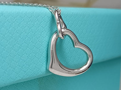 [Renovia Jewelry]DOUBLE HEART SILVER NECKLACE