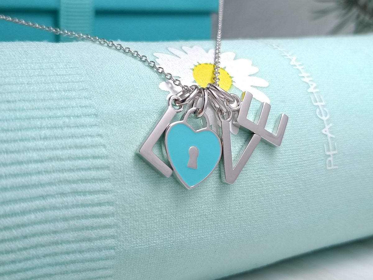 [Renovia Jewelry]LOVE TEXT PEDANT NECKLACE
