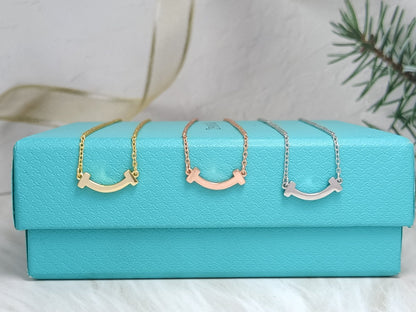 [Renovia Jewelry]MINI SMILE PEDANT NECKLACE