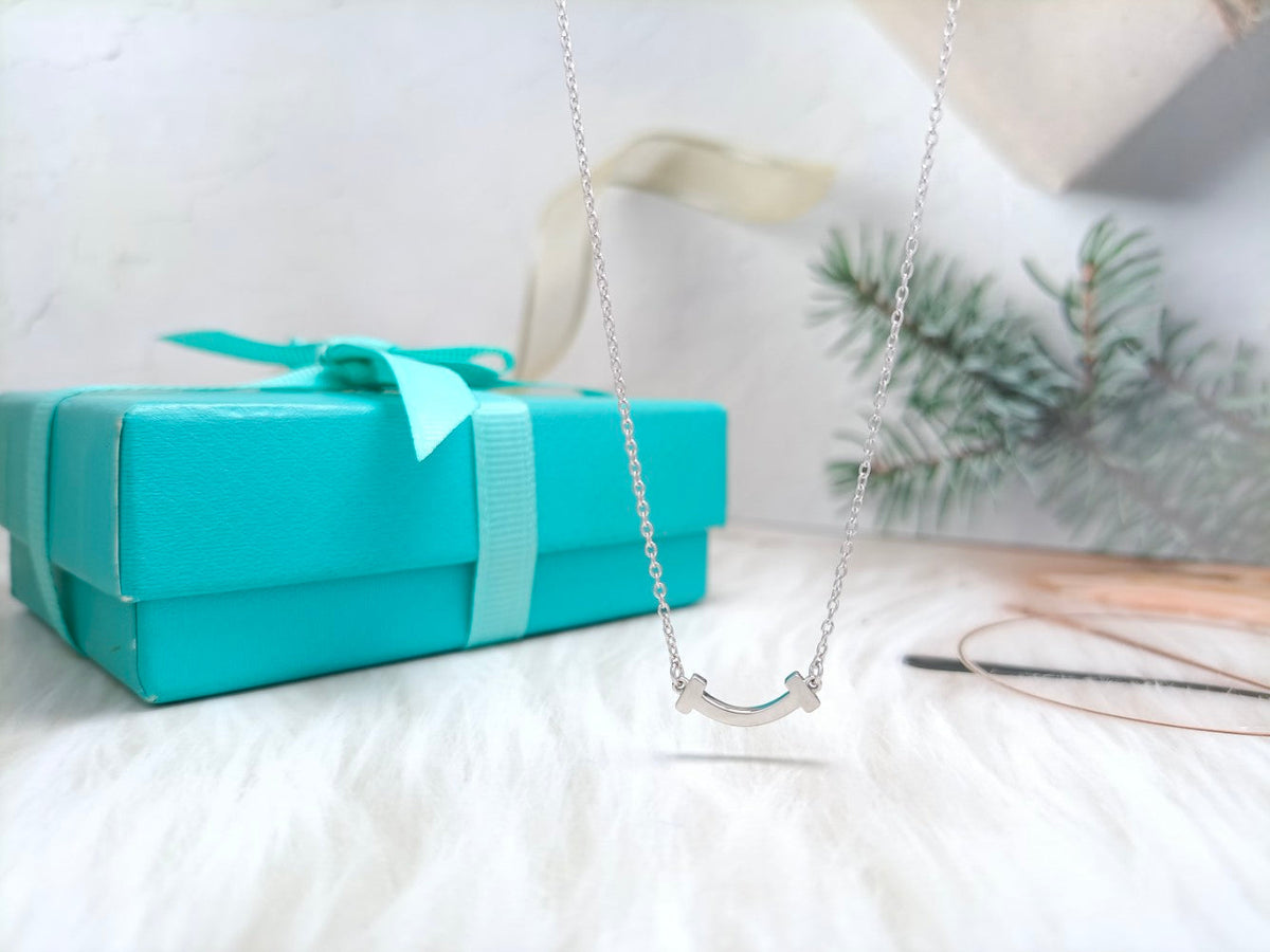 [Renovia Jewelry]MINI SMILE PEDANT NECKLACE