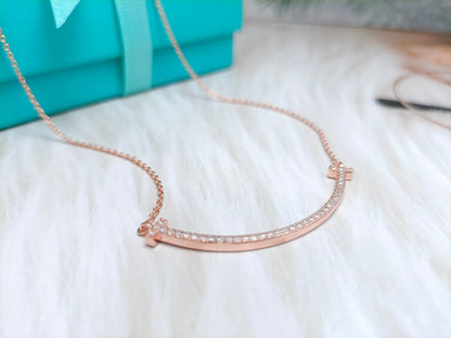 [Renovia Jewelry]BIG SMILE PEDANT DIAMOND NECKLACE