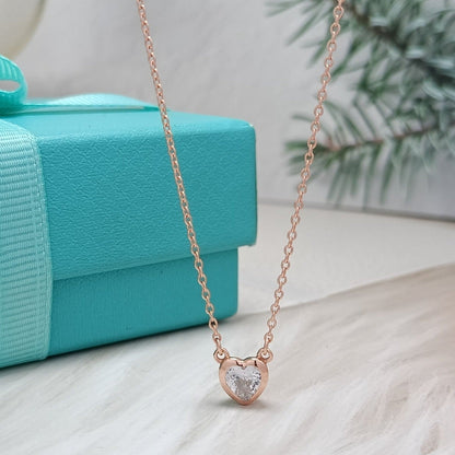 [Renovia Jewelry]HEART BIG DIAMOND NECKLACE