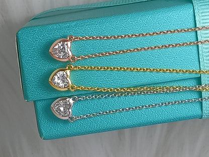 [Renovia Jewelry]HEART BIG DIAMOND NECKLACE