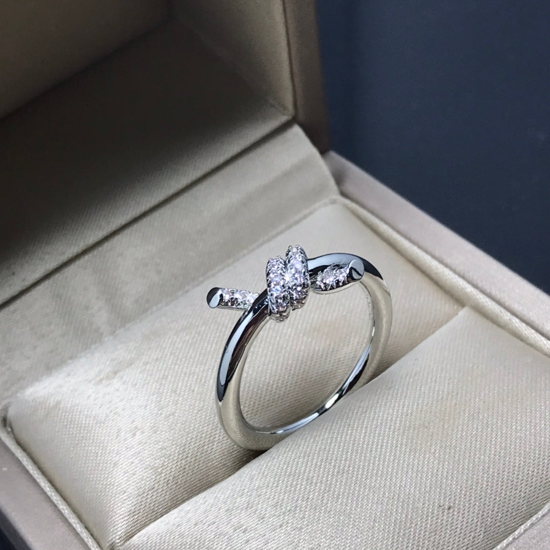 [Renovia Jewelry]KNOT RING 1.2MM DIAMOND