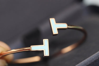 [Renovia Jewelry]T BRACELET 1.8MM TURQUOISE PINK GOLD