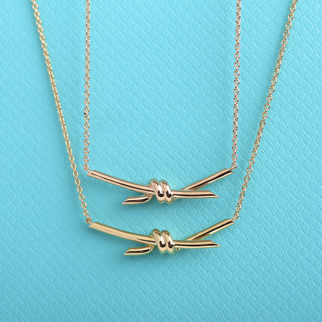 [Renovia Jewelry]KNOT NECKLACE GOLD
