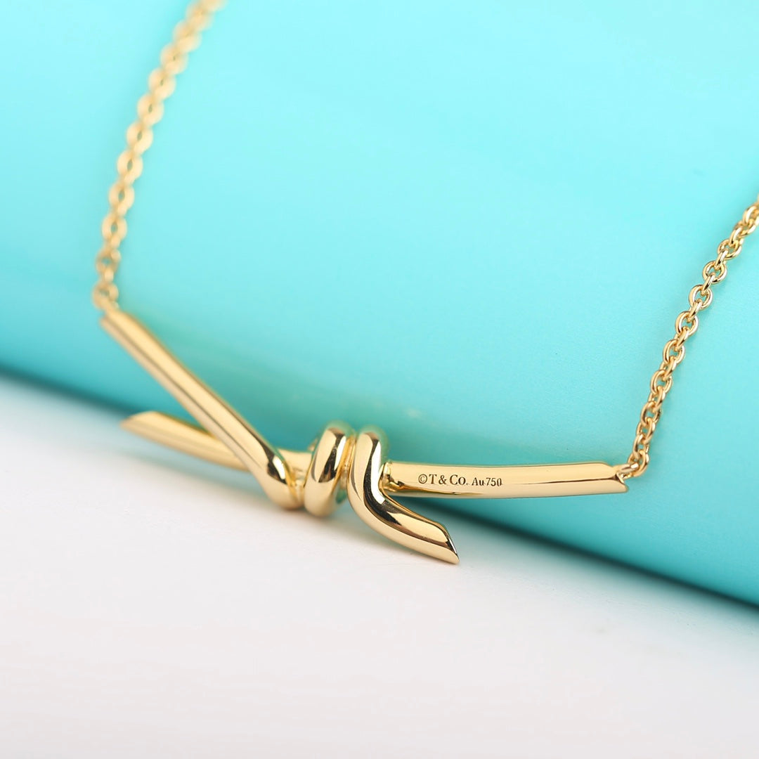 [Renovia Jewelry]KNOT NECKLACE GOLD