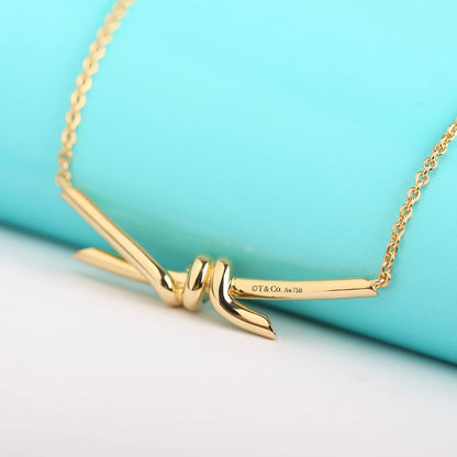 [Renovia Jewelry]KNOT NECKLACE GOLD