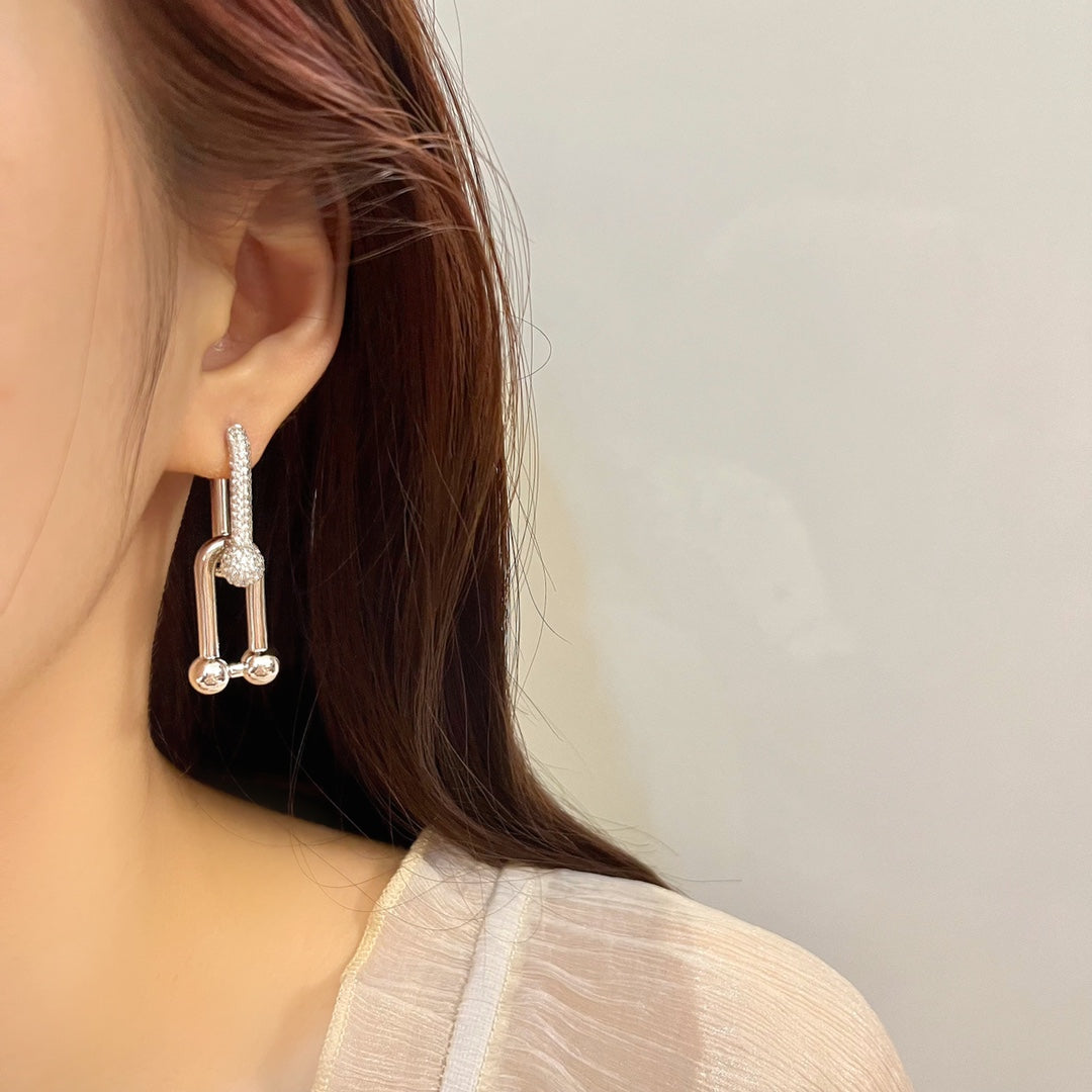 [Renovia Jewelry]HARDWEAR DROP DIAMONDS EARRINGS