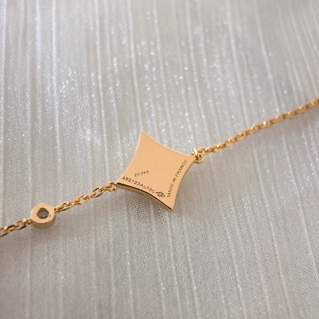 [Renovia Jewelry]COLOR STAR PINK GOLD DIAMOND BRACELET