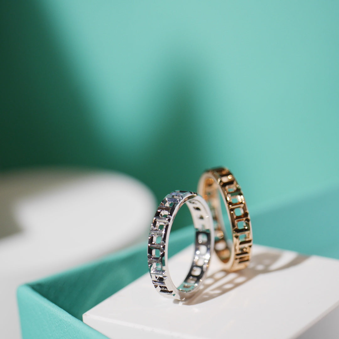 [Renovia Jewelry]T TRUE 3.5MM PINK GOLD RING