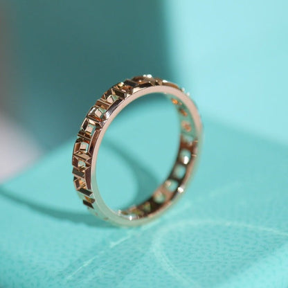[Renovia Jewelry]T TRUE 3.5MM PINK GOLD RING