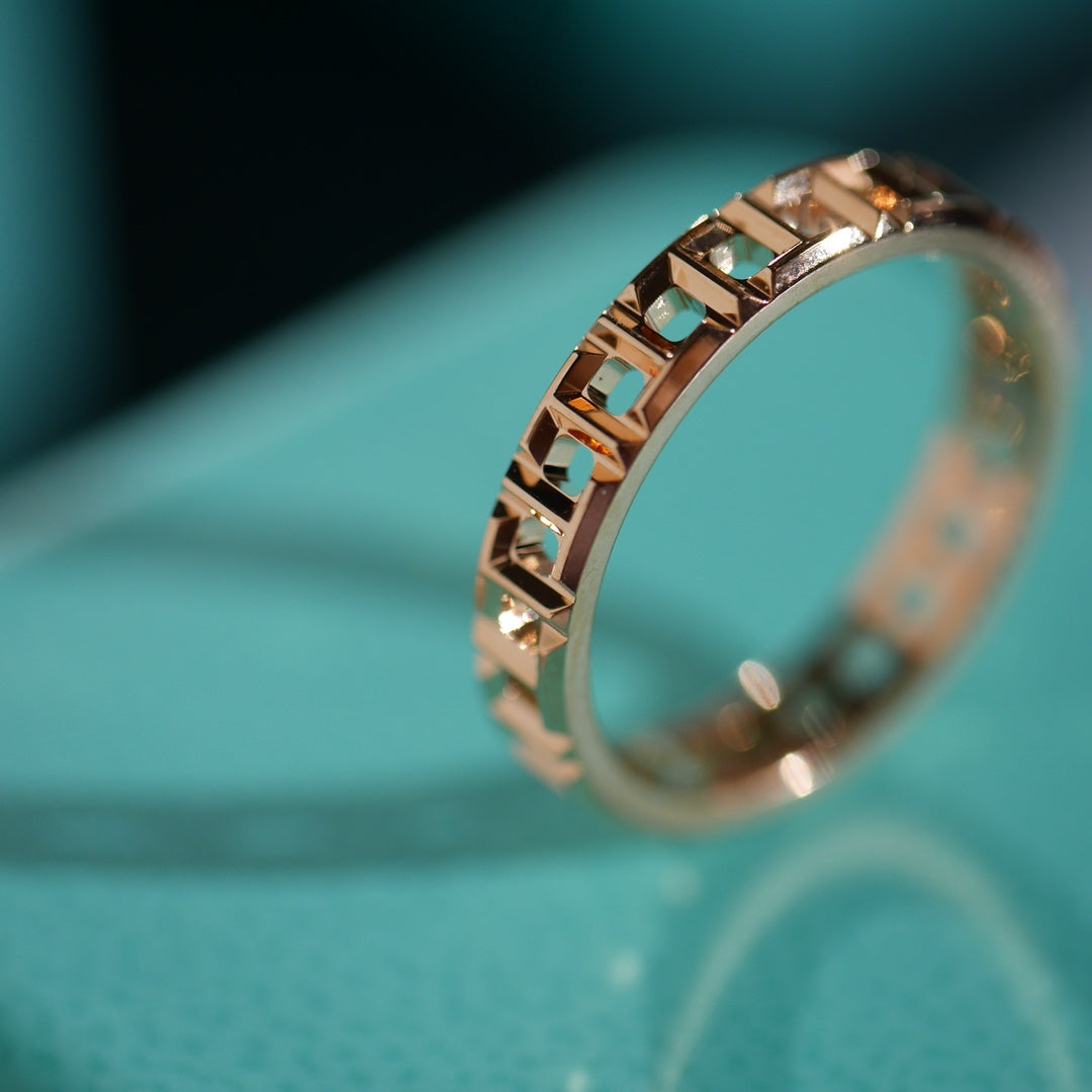 [Renovia Jewelry]T TRUE 3.5MM PINK GOLD RING