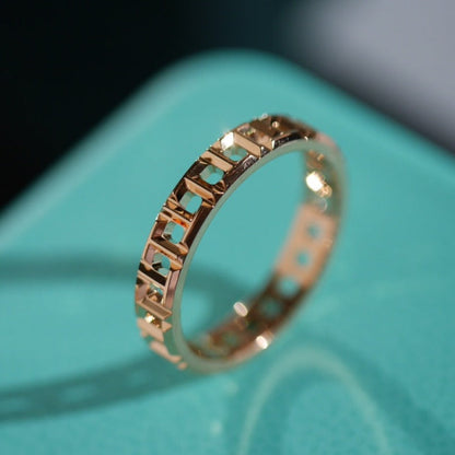 [Renovia Jewelry]T TRUE 3.5MM PINK GOLD RING
