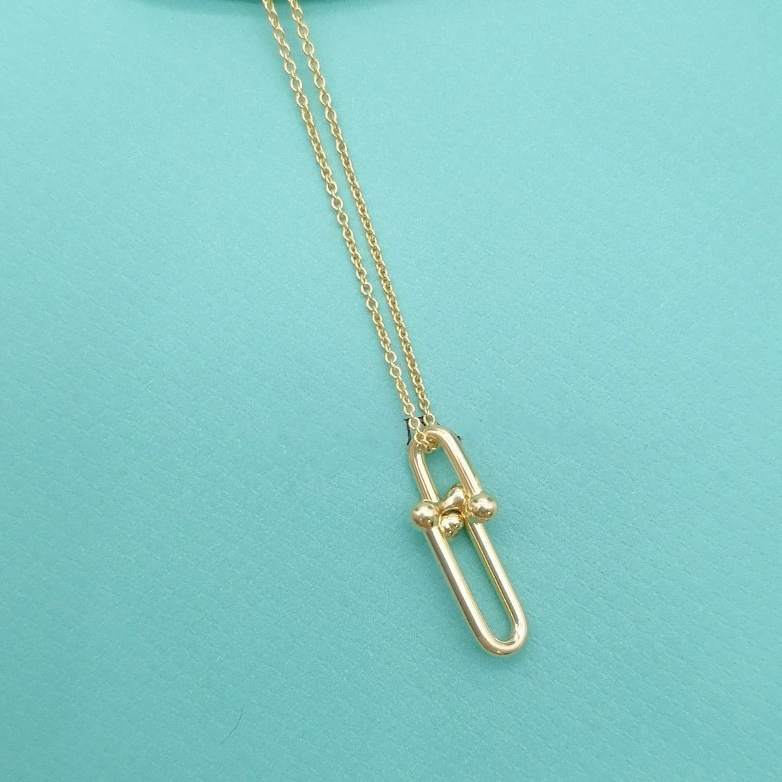 [Renovia Jewelry]HARDWEAR GOLD DROP PEDANT NECKLACE