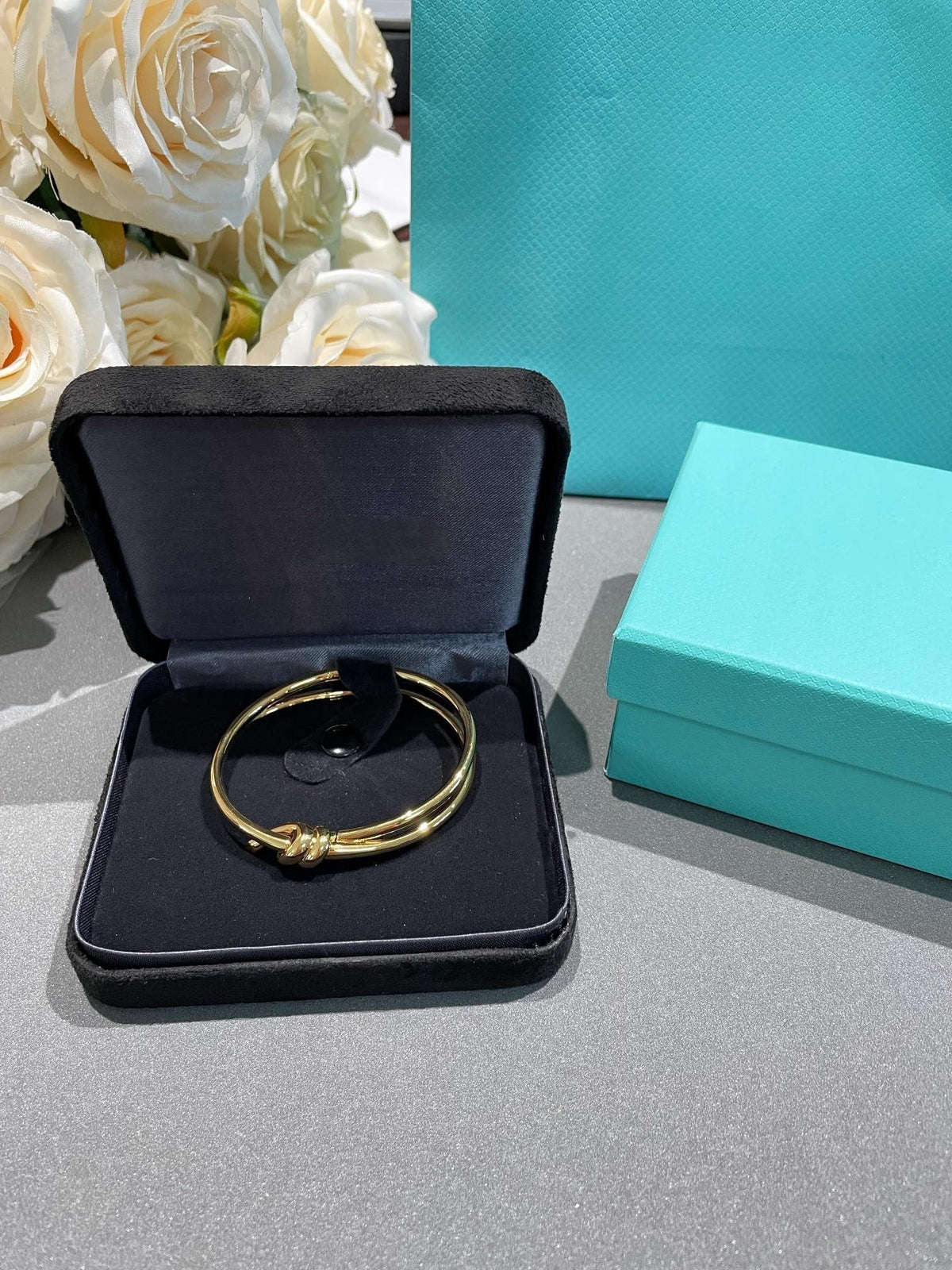 [Renovia Jewelry]KNOT DOUBLE ROW GOLD BRACELET