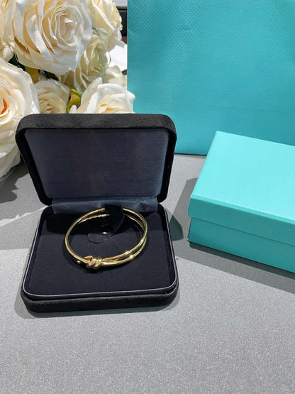 [Renovia Jewelry]KNOT DOUBLE ROW GOLD BRACELET