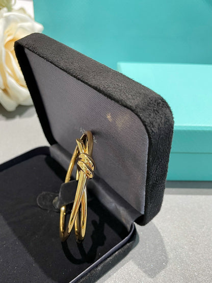 [Renovia Jewelry]KNOT DOUBLE ROW GOLD BRACELET