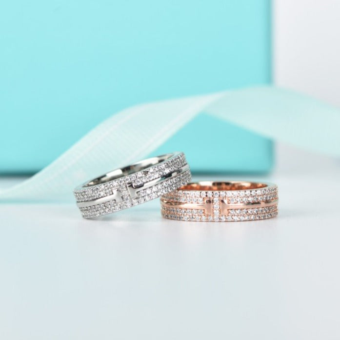 [Renovia Jewelry]T WIRE DIAMOND RING