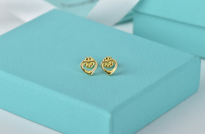 [Renovia Jewelry]OPEN HEART STUD EARRINGS