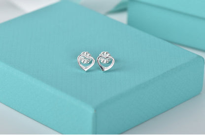 [Renovia Jewelry]OPEN HEART STUD EARRINGS