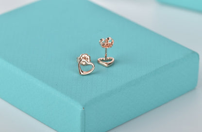 [Renovia Jewelry]OPEN HEART STUD EARRINGS