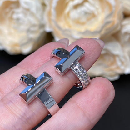 [Renovia Jewelry]T WIRE MEDIUM DIAMOND RING