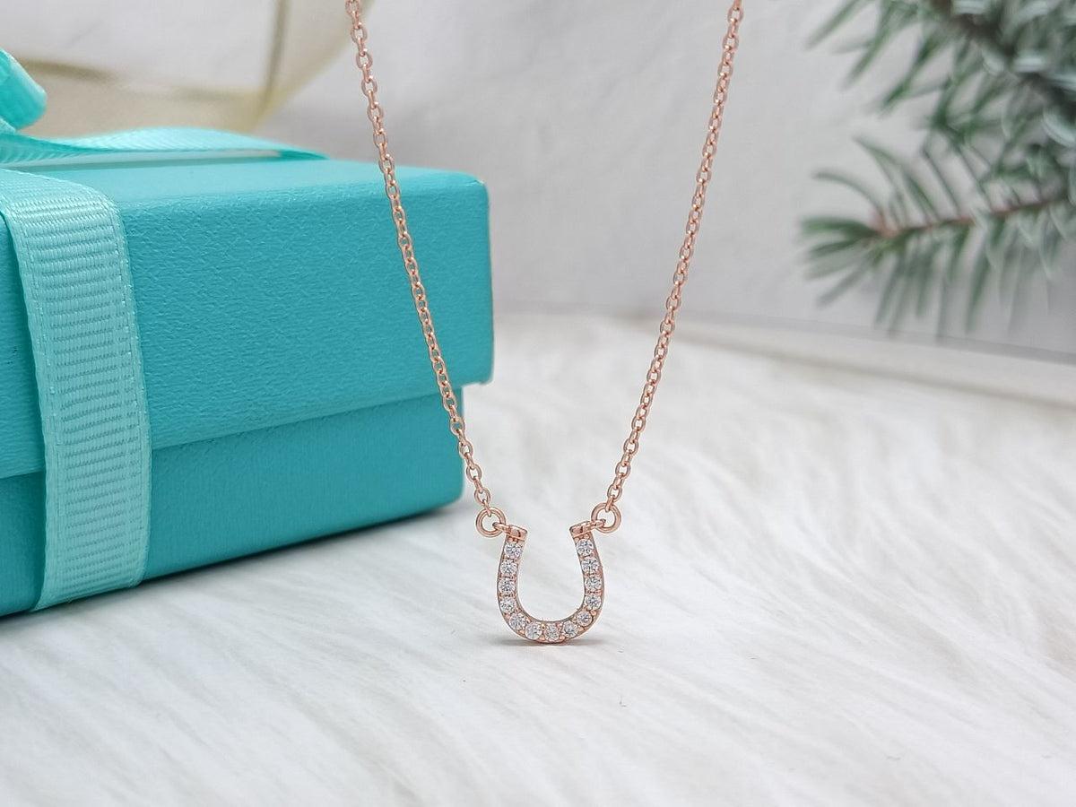 [Renovia Jewelry]U PEDANT DIAMOND NECKLACE