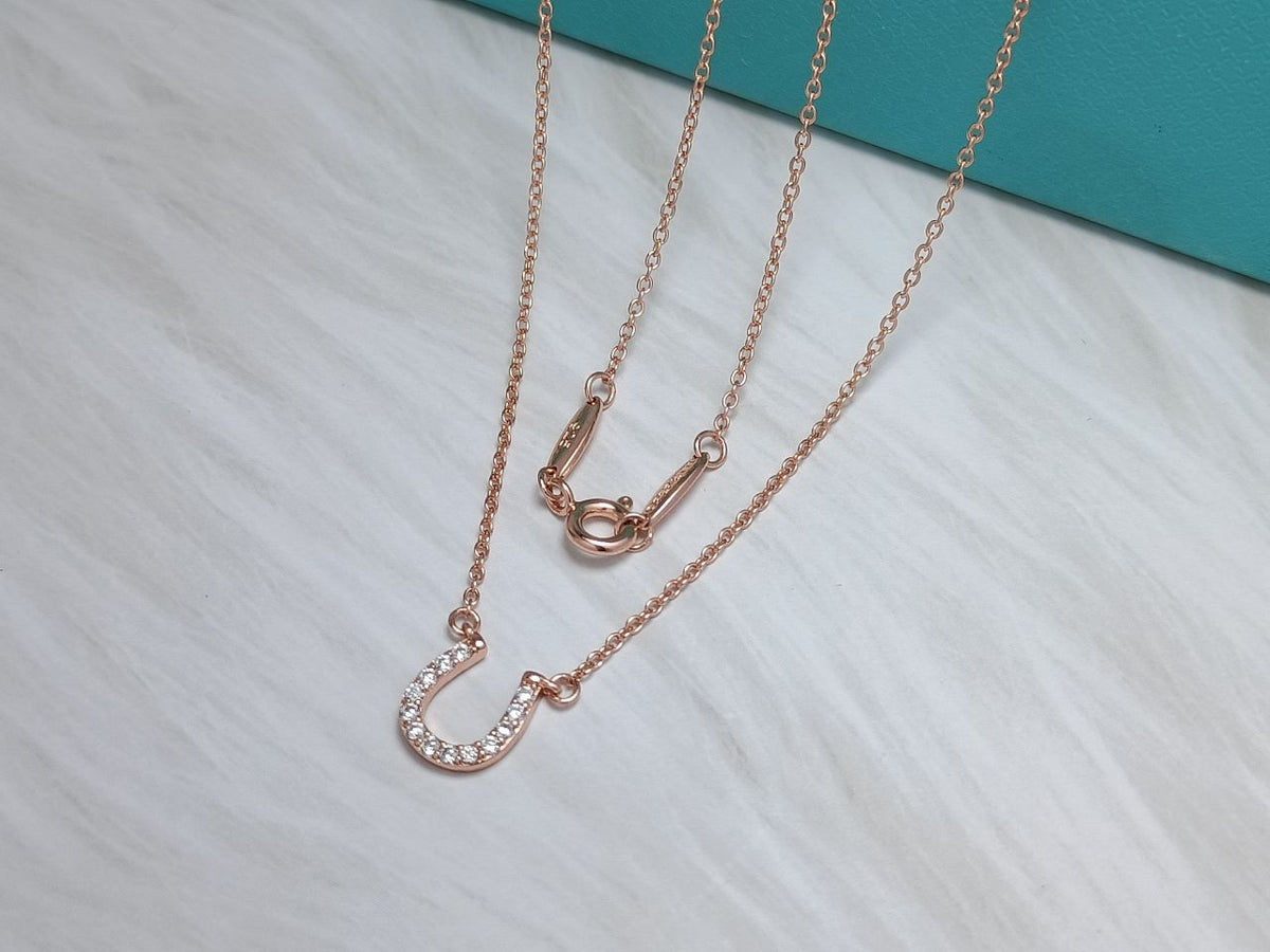 [Renovia Jewelry]U PEDANT DIAMOND NECKLACE