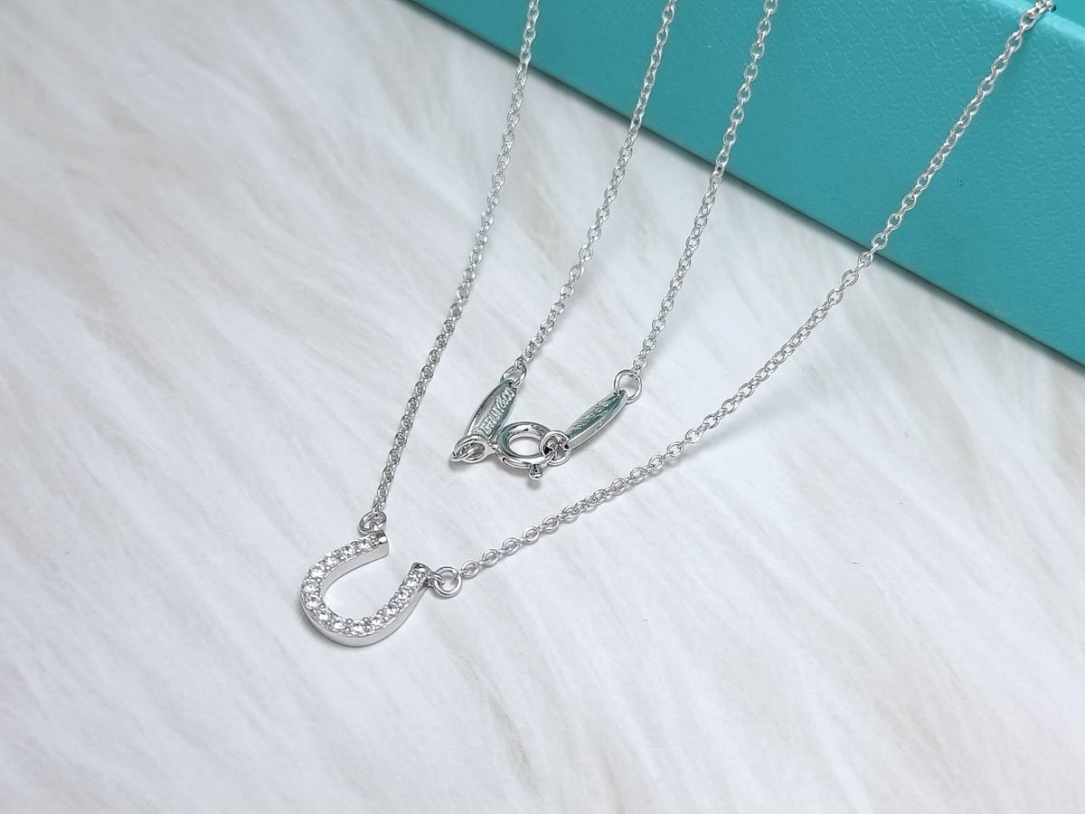 [Renovia Jewelry]U PEDANT DIAMOND NECKLACE