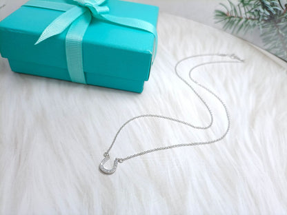 [Renovia Jewelry]U PEDANT DIAMOND NECKLACE