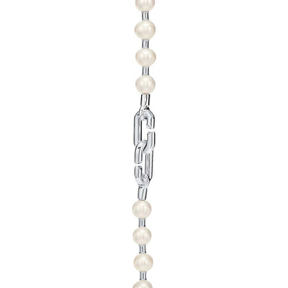 [Renovia Jewelry]HARDWEAR PEARL WRAP NECKLACE
