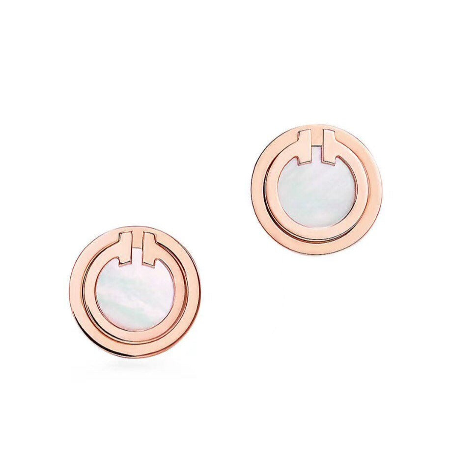 [Renovia Jewelry]PEARL CIRCLE EARRINGS MOTHER